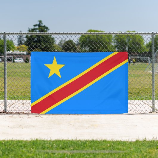 Congo Kinshasa Vlag Spandoek (Insitu)