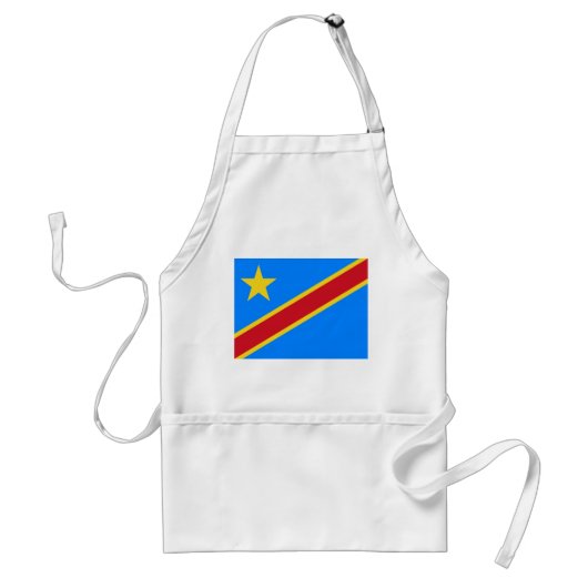Congo Kinshasa Vlag Standaard Schort (Voorkant)