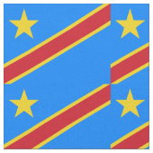 Congo Kinshasa Vlag Stof (Close Up)