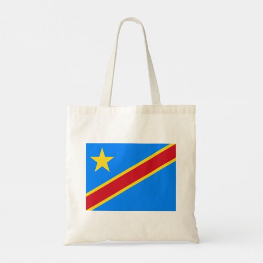 Congo Kinshasa Vlag Tote Bag (Achterkant)