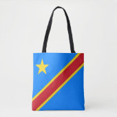 Congo Kinshasa Vlag Tote Bag (Voorkant)
