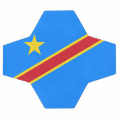 Congo Kinshasa Vlag Voetbal (Enkel)