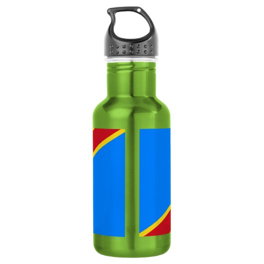 Congo Kinshasa Vlag Waterfles (Achterkant)