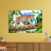 CONGO LUIPAARD CANVAS AFDRUK (Insitu (Woonkamer))