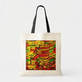 Congo print de kracht van het land tote bag