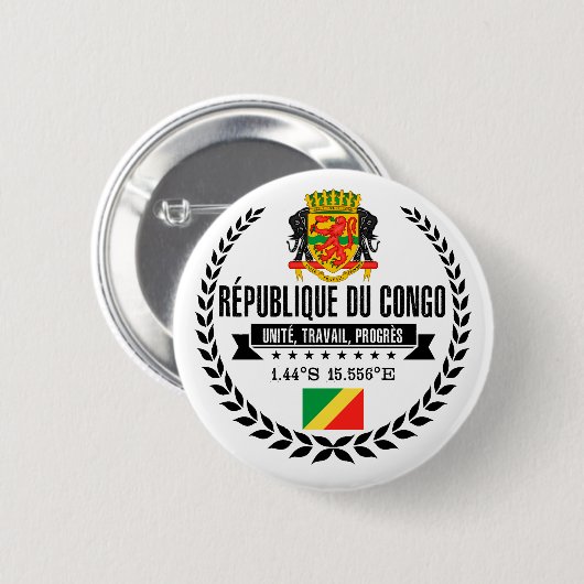 Congo Ronde Button 5,7 Cm (Voorkant /achterkant)