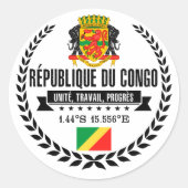 Congo Ronde Sticker (Voorkant)