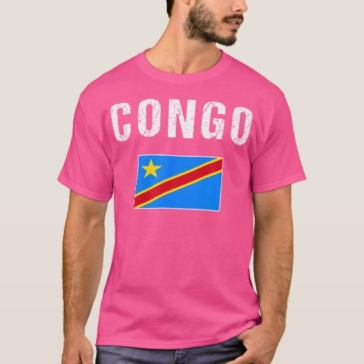 Congo Tshirt Gift Democratische Republiek Congo FL (Voorkant)