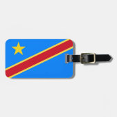 Congo vlag bagagelabel (Voorkant horizontaal)