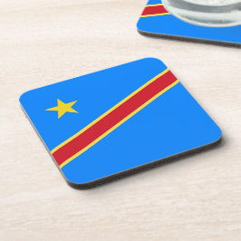 Congo vlag bier onderzetter