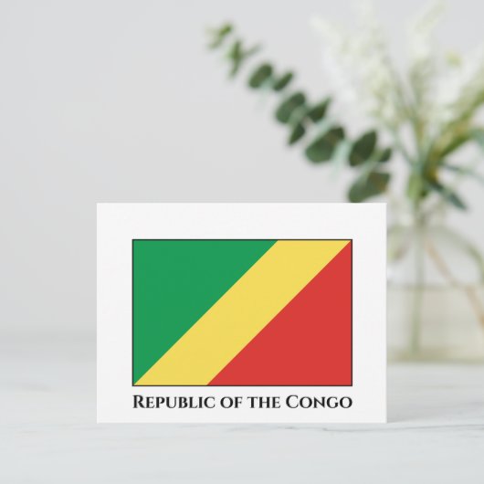 Congo-vlag Briefkaart (Staand voorkant)