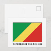 Congo-vlag Briefkaart (Voorkant / Achterkant)
