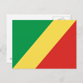Congo-vlag Briefkaart (Voorkant / Achterkant)