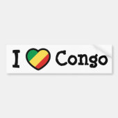 Congo-vlag Bumpersticker (Voorkant)