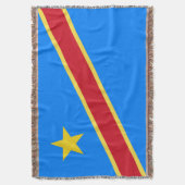 Congo vlag deken (Voorkant Verticaal)