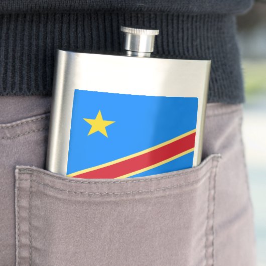 Congo vlag flacon (Voorbeeld)