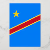Congo vlag folie uitnodiging (Voorkant)