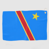 Congo vlag golfhanddoek (Horizontaal)
