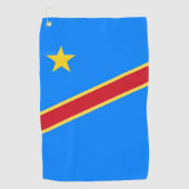 Congo vlag golfhanddoek (Voorkant)