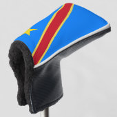 Congo vlag golfheadcover (3/4 voorkant)