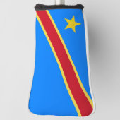 Congo vlag golfheadcover (Draai 90)