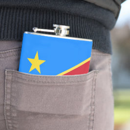 Congo vlag heupfles