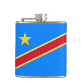 Congo vlag heupfles (Voorkant)