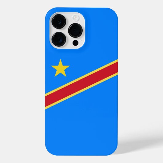 Congo vlag iPhone hoesje (Achterkant)