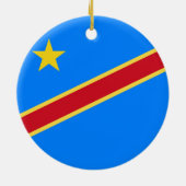 Congo vlag keramisch ornament (Achterkant)