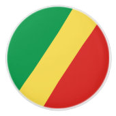 Congo-vlag Keramische Knop (Voorkant)