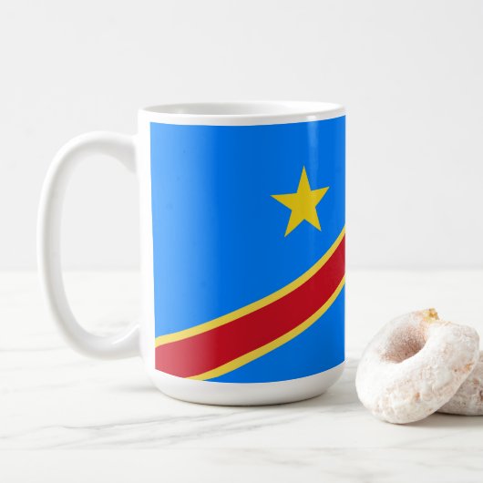 Congo vlag koffiemok (Met donut)