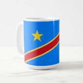 Congo vlag koffiemok (Voorkant links)