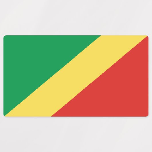 Congo-vlag Labels (Design 2)