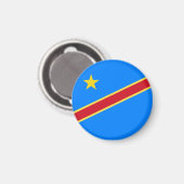 Congo vlag magneet (Voorkant / Achterkant)