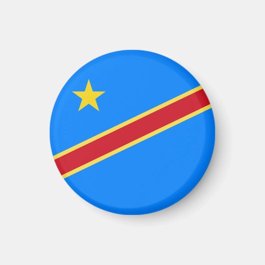 Congo vlag magneet (Voorkant)