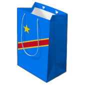 Congo vlag medium cadeauzakje (Achterkant Gekanteld)