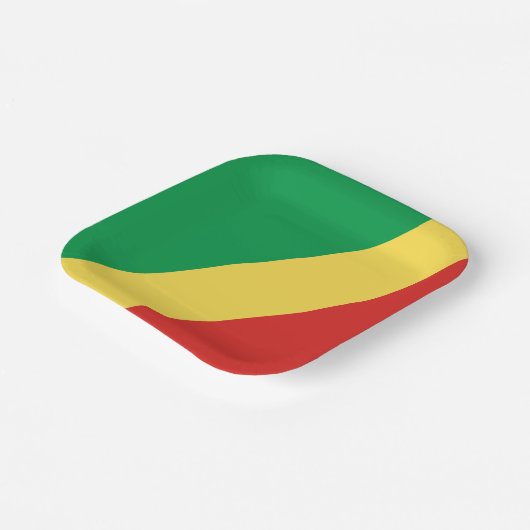 Congo-vlag Papieren Bordje (Gebogen)