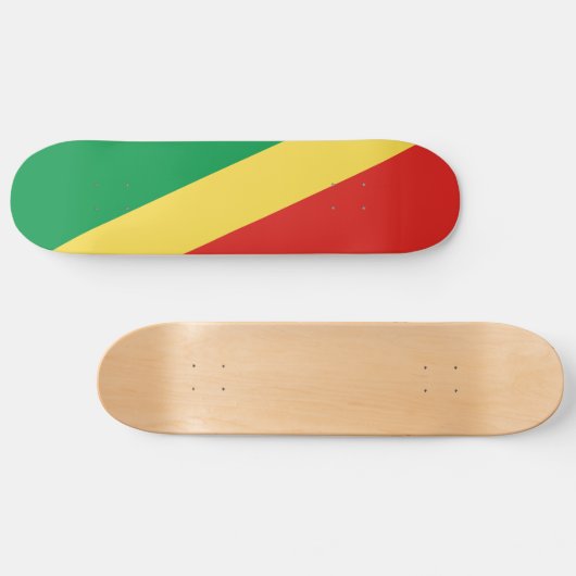Congo-vlag Persoonlijk Skateboard (Horizontaal)