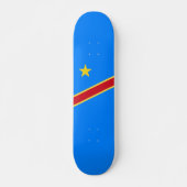 Congo vlag persoonlijk skateboard (Voorkant)