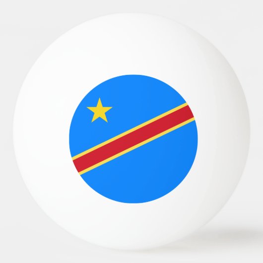 Congo vlag pingpongbal (Voorkant)