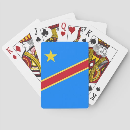 Congo vlag pokerkaarten (Achterkant)