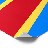 Congo vlag poster (Hoek)