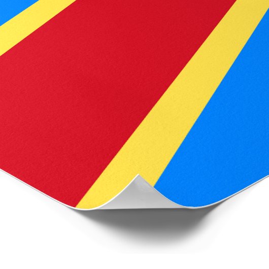 Congo vlag poster (Hoek)
