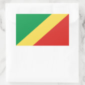 Congo-vlag Rechthoekige Sticker (Tas)