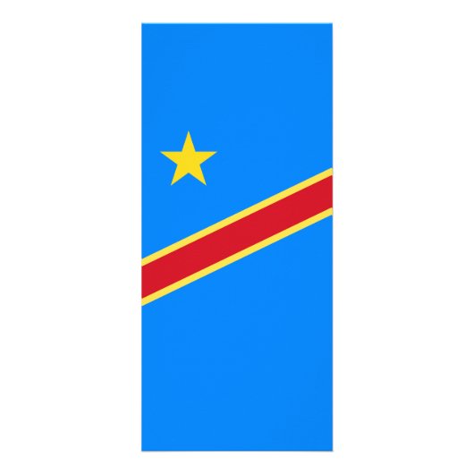 Congo vlag reclamekaart (Voorkant)