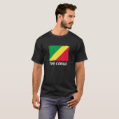 Congo Vlag Republiek Congo T-shirt (Voorkant volledig)