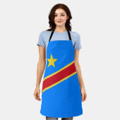 Congo vlag schort (Gedragen)