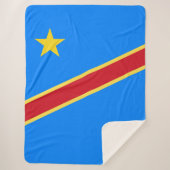 Congo vlag sherpa deken (Voorkant)