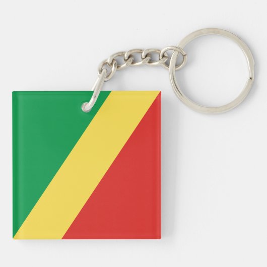 Congo-vlag Sleutelhanger (Achterkant)