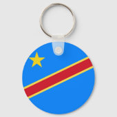 Congo vlag sleutelhanger (Voorkant)
